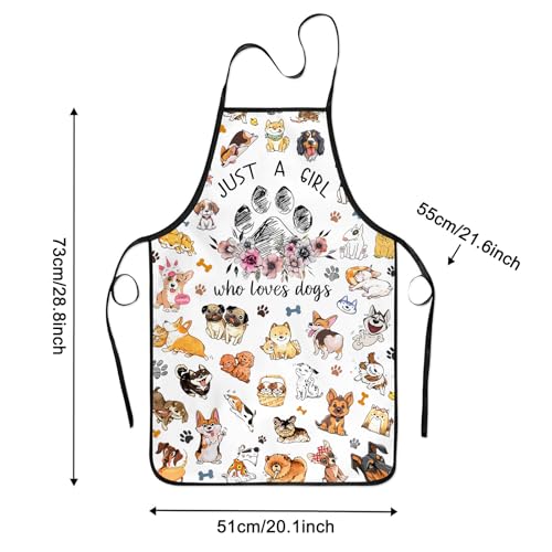 Cute Animal Apron for Women - Funny Cooking, BBQ & Baking