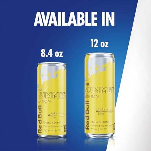 Red Bull Energy Drink, Sudachi Lime Summer Edition, 12 Fl Oz (24-Pack)