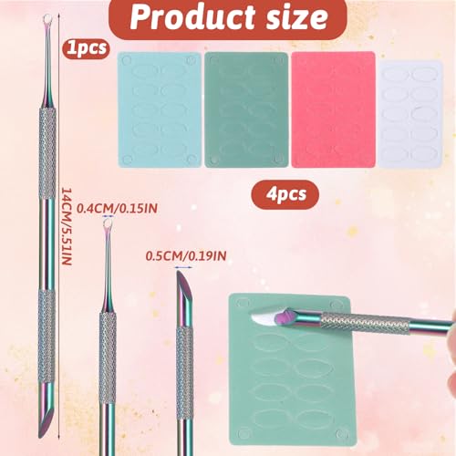 Dual-Ended Stainless Steel Cuticle Pusher and Nail File Kit