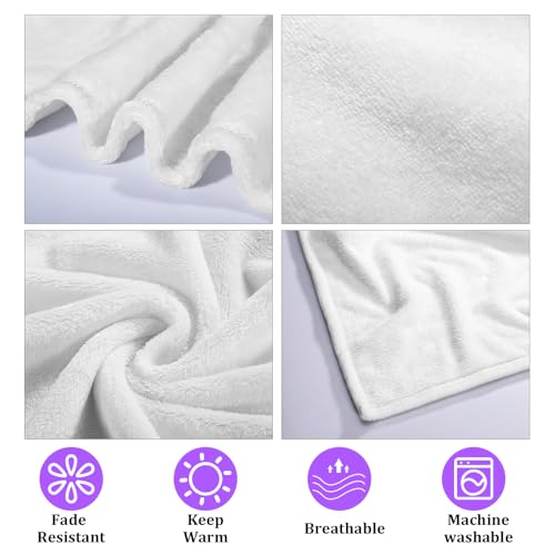 KINMES Til We Are Ghosts Halloween Flannel Throw Blanket, Color 4, 50x60in