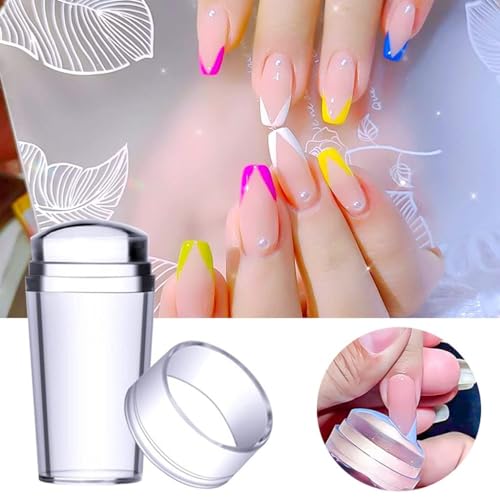 Clear Jelly Nail Stamper Set with Scraper and Stamping Plates