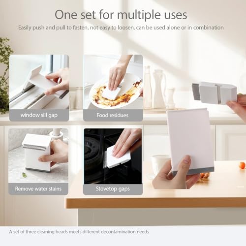 3-in-1 Mini Sink Squeegee & Brush - Streak-Free Cleaning Tool
