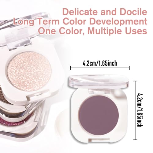 WanTuoluo Plum Matte Single Eyeshadow Pressed Powder Shimmer Makeup