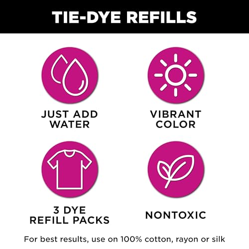 Tulip One-Step Tie-Dye Refill Pack - Blue, 3 Dissolvable Packets