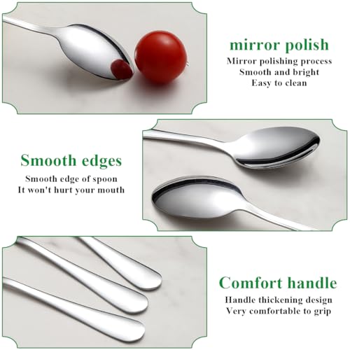 Berglander 12-Piece Stainless Steel Espresso Spoons Set - 5.5"