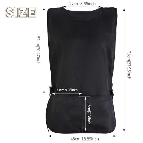 2 Pack Waterproof Unisex Cobbler Aprons with 2 Pockets