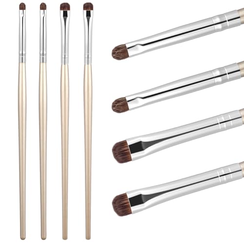 Xinjoduz 4-Piece Mini Eyeliner Smudge & Eyeshadow Brush Set