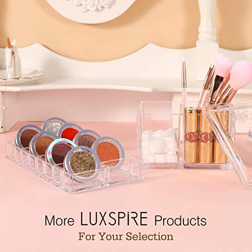 Luxspire 16-Slot Acrylic Eyeshadow Organizer, 8.62x4.72x0.98 Inch