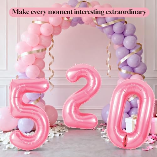 40 Inch Pink Foil Number 21 Balloon for 21st Birthday Party