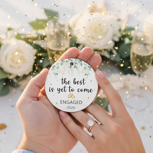 Engaged Ornament for Couples | First Christmas Gift 2026
