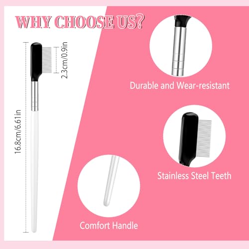 Sliverdew Metal Eyelash Comb and Separator Tool with Stainless Steel Teeth