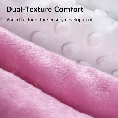 HECCEI Baby Security Blanket Soft Lovey 14-Inch Plush Snuggle Toy for Newborns