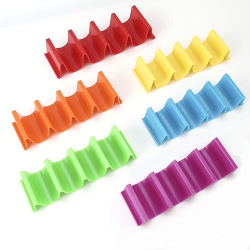BPA-Free 6-Color Taco Holder Stand - Stackable 6-Slot Design