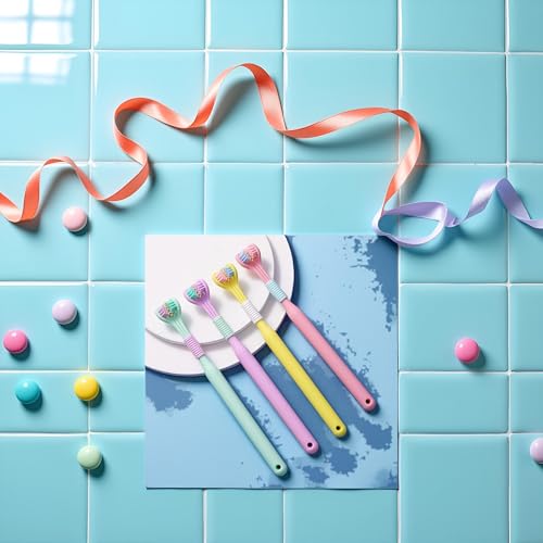 Three-Sided Soft Hair Toothbrush with Wrap-Around Design for Deep Oral Care