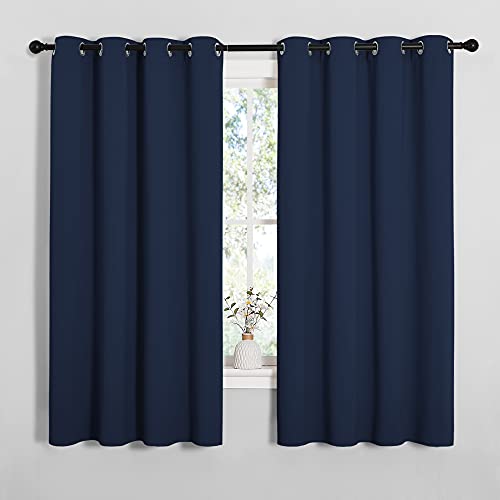 NICETOWN Navy Blackout Curtains 55" x 57" - 2 Panels