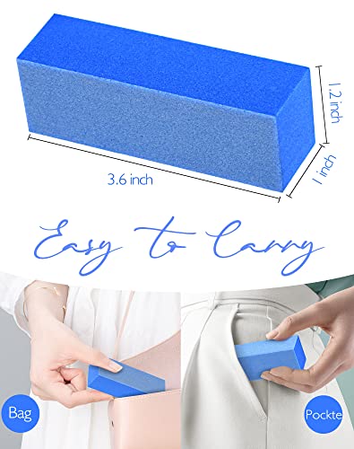Maryton Nail Buffer Blocks 180/240 Grit 3-Way Professional Nail Files 5 PCS