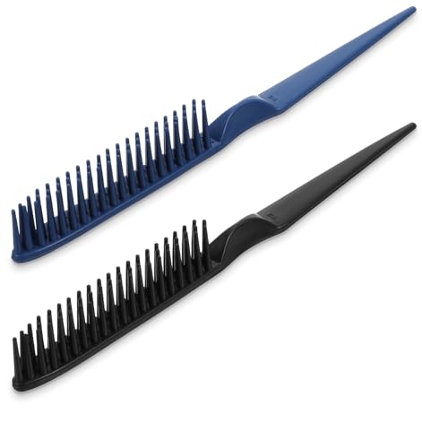 3 Row Comb for Natural Hair Detangling and Styling, 2-Pack
