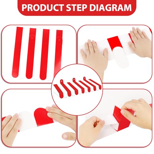 2-Piece Circus Carnival Tent Awning Wall Decoration - Red and White Stripe
