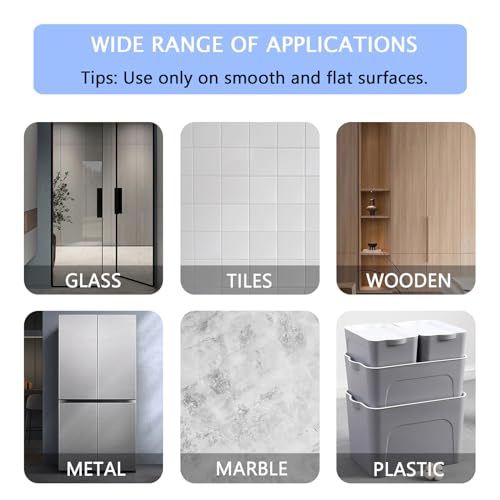 12 Pack Clear Suction Cups for Glass, Bathroom & Kitchen Decor