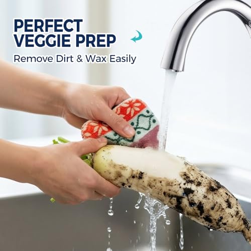 Amarelle GEN II Dish Scrubbers 3-Pack - Eco-Friendly Heavy-Duty Scouring Pads