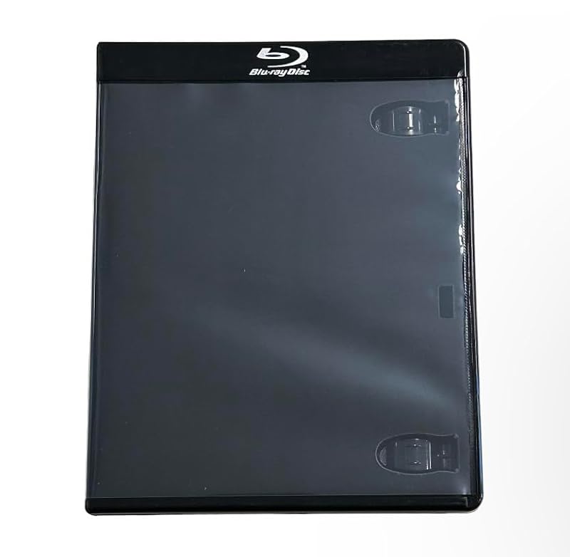 MediaPack4All 12.5mm Blu-Ray Case - Single Disc Storage, Black (1 Pack)
