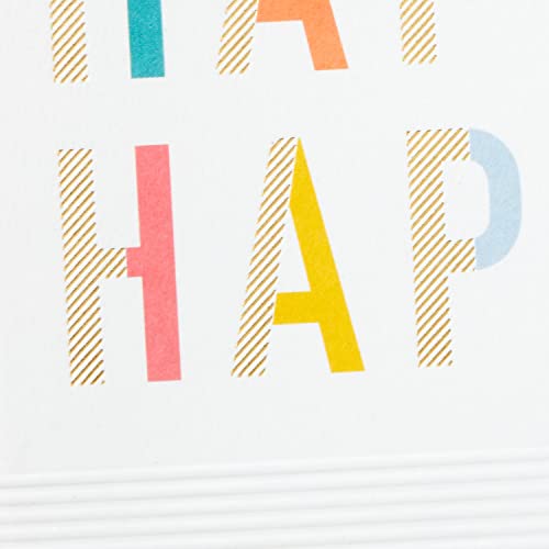 Hallmark Signature Birthday Card - Happy Happy Happy Design