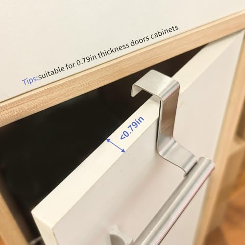Mziart 9-Inch Over-the-Cabinet Door Towel Bar - 2 Pack Stainless Steel Rack