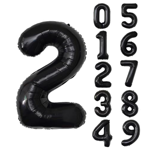40 Inch Number 2 Foil Balloon for Birthday & Party Decor