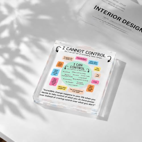 Inspirational Mental Health Acrylic Desk Decor for Therapists & Women
