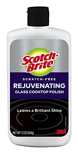 Scotch-Brite Glass Cooktop Polish, Scratch-Free Cleaner, 12 Ounce
