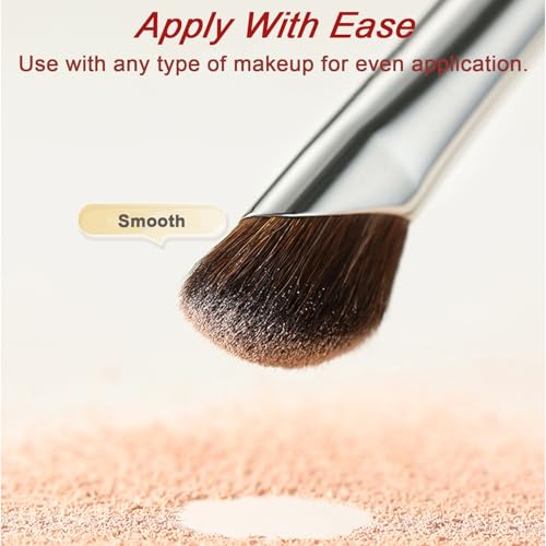 HJYOK 5PCS Eye Makeup Brush Set - Angled Eyeliner & Nose Contour Brushes