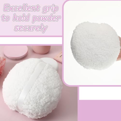 6 Inch Extra Large Body Powder Puff Fluffy Soft Makeup Sponge White