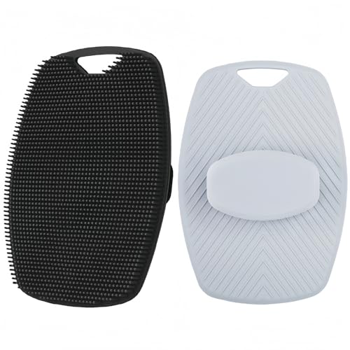 Jopplim Silicone Body Scrubber 2 Pack - Exfoliating Shower Brush