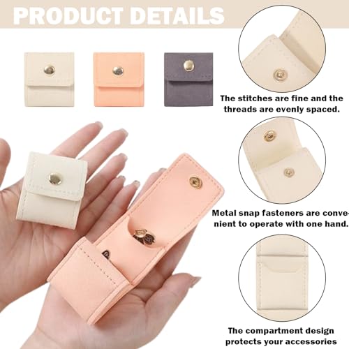Mini Travel Jewelry Bag - Compact Organizer for Rings & Necklaces