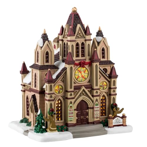 Lemax Grace Cathedral Lighted Building for Christmas Village Decor - 2024 Collection