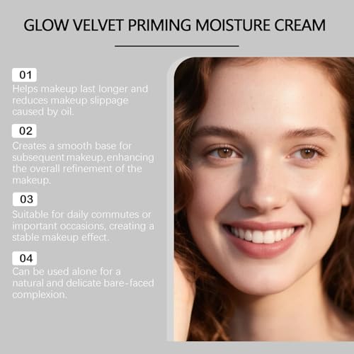 Velvet Priming Moisture Cream - Long-Lasting Hydrating Makeup Primer