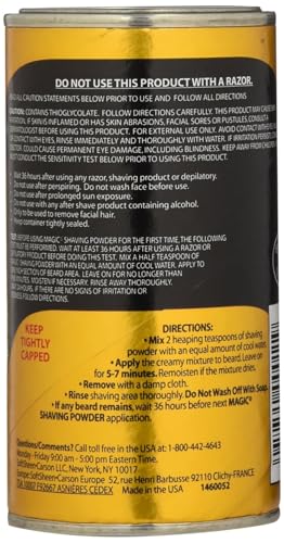 Magic Shave Razorless Shaving Powder for Men 4.5 oz