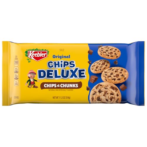 Keebler Chips Deluxe Fudge Cookies 11.2 Oz Pack of 1 - Chocolate Chip Snacks