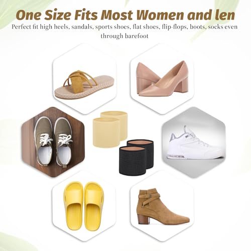 2 Pairs Arch Support Sleeves, Elastic Foot Compression Sleeve Flat Arches Support Bands Copper Foot Arch Supports Universal Size Foot Wrap Plantar Brace Compression Bands for Women Men