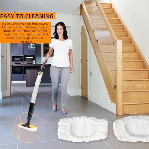 Reusable Microfiber Mop Pads for Oreck Steam Mop - 2 Pack
