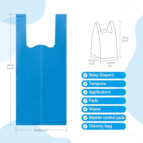 Scented Sanitary Disposal Bags - 90 Count Hygiene Bags for Women