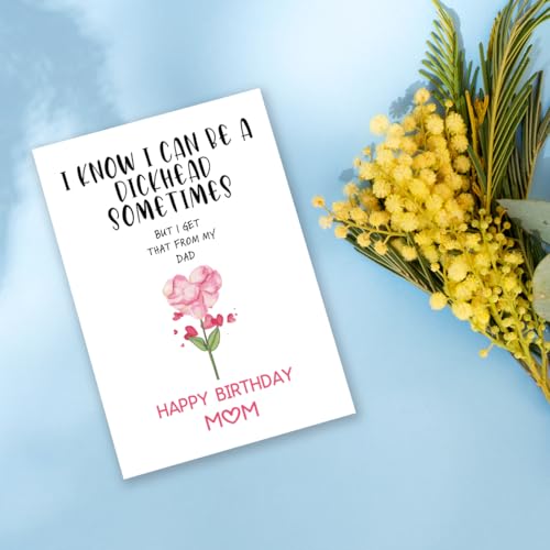 Funny Birthday Card for Mom or Stepmom - Hilarious Gift
