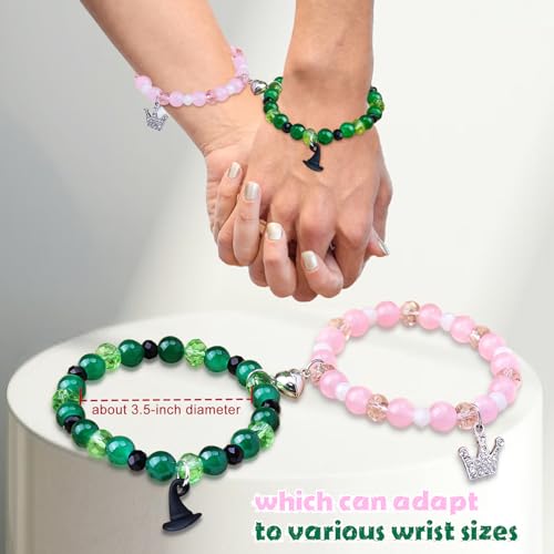 OFIHIDO Witch Bracelet Set for Girls and Adults - Halloween Costume Accessories - 3.5 Inch
