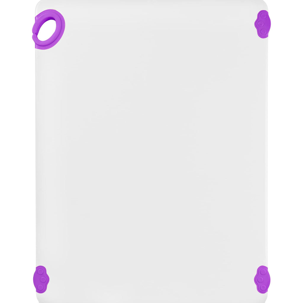 Winco Non-Slip Cutting Board with Hook, 18" x 24" x 1/2", Purple