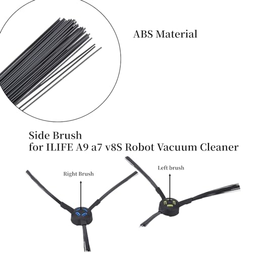 AUNMAS Side Brush Replacement for Ilife Robot Vacuums (2-Pack)