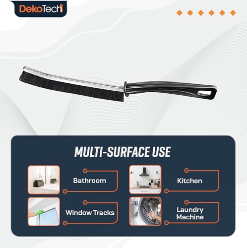 DekoTech 3-Pack Heavy-Duty Crevice Brushes for Grout and Tight Spaces