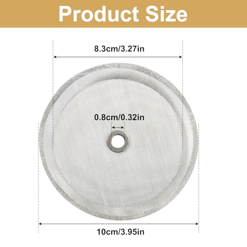 Reusable Stainless Steel French Press Filters - 4 Pack, 4 Inch