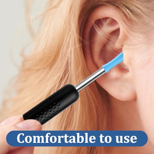 Ptwola Silicone Ear Wax Removal Replacement Tips 30Pcs for Otoscope Camera
