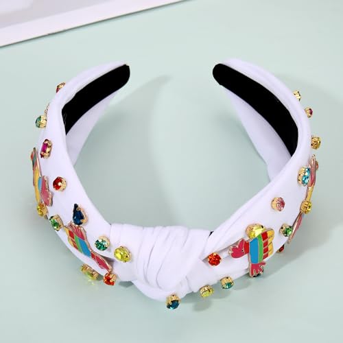 Mexican Fiesta Rhinestone Headband for Women Cinco De Mayo Hair Accessories