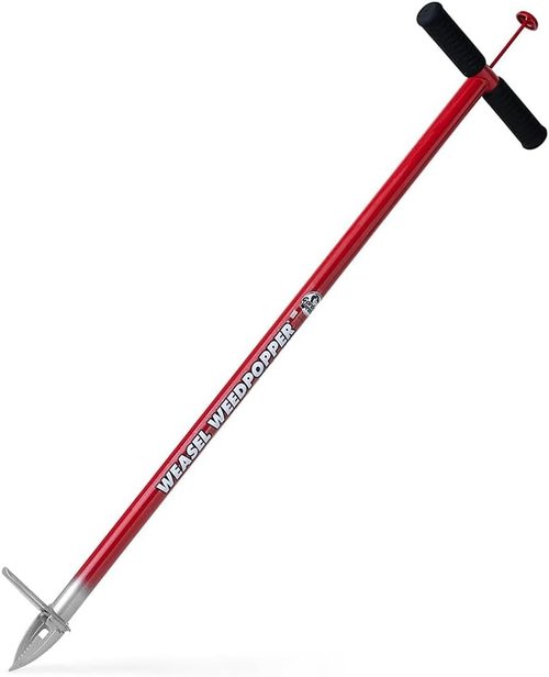 Garden Weasel WeedPopper Step & Twist - Ergonomic Stand-Up Weed Puller Tool for Dandelions & Crabgrass | Heavy-Duty Black Weeder